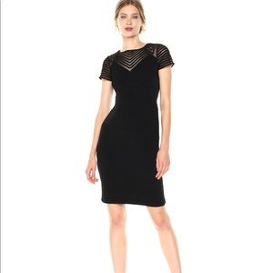 Calvin Klein black illusion cocktail dress